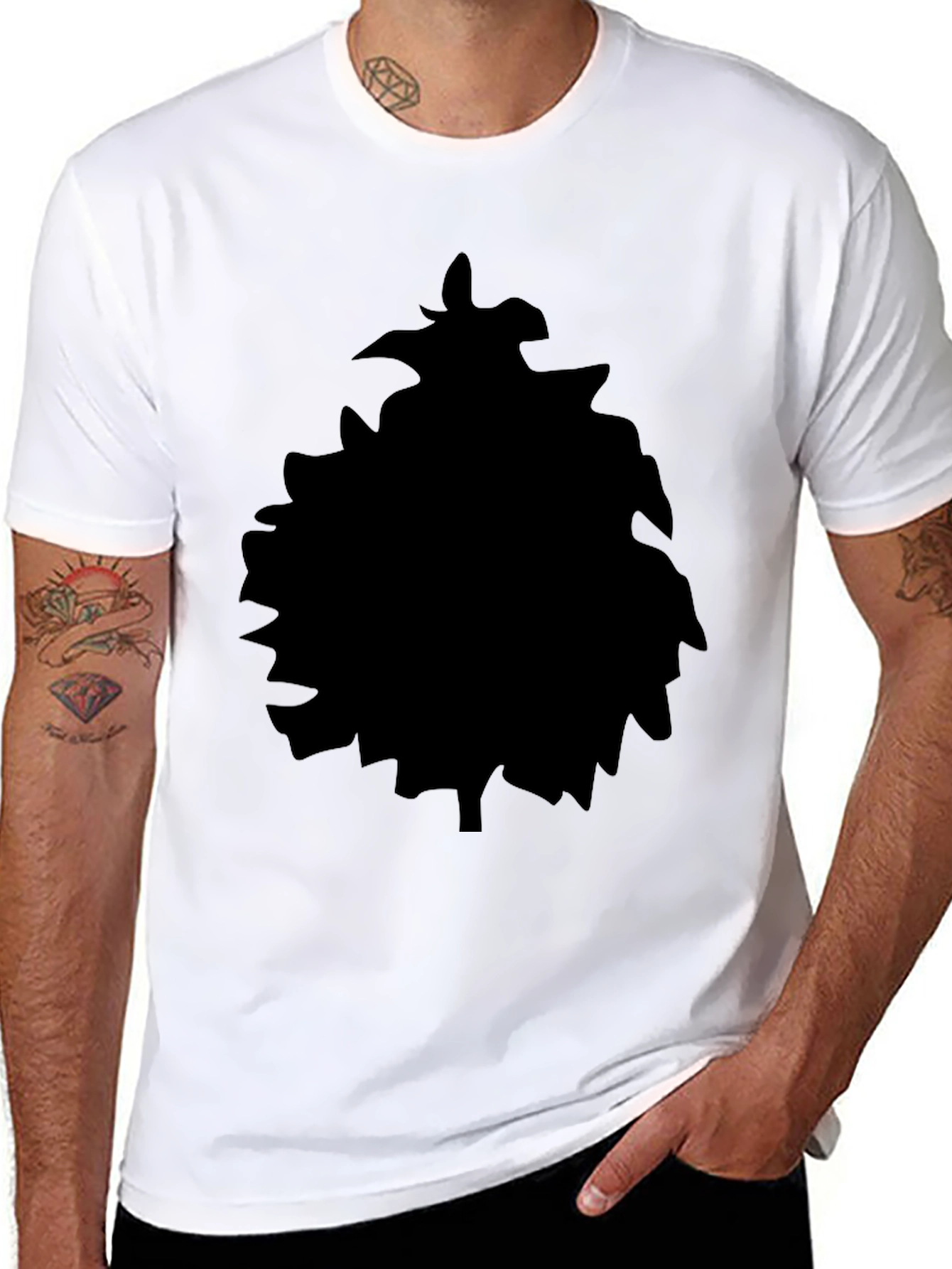 Black Silhouette Graphic Tee