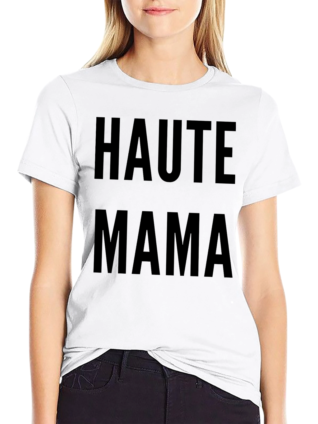 Haute Mama Graphic Tee - Stylish Motherhood T-Shirt