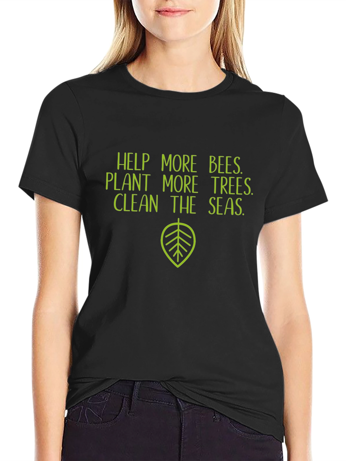 Eco-Friendly Graphic Tee - Help Bees Plant Trees