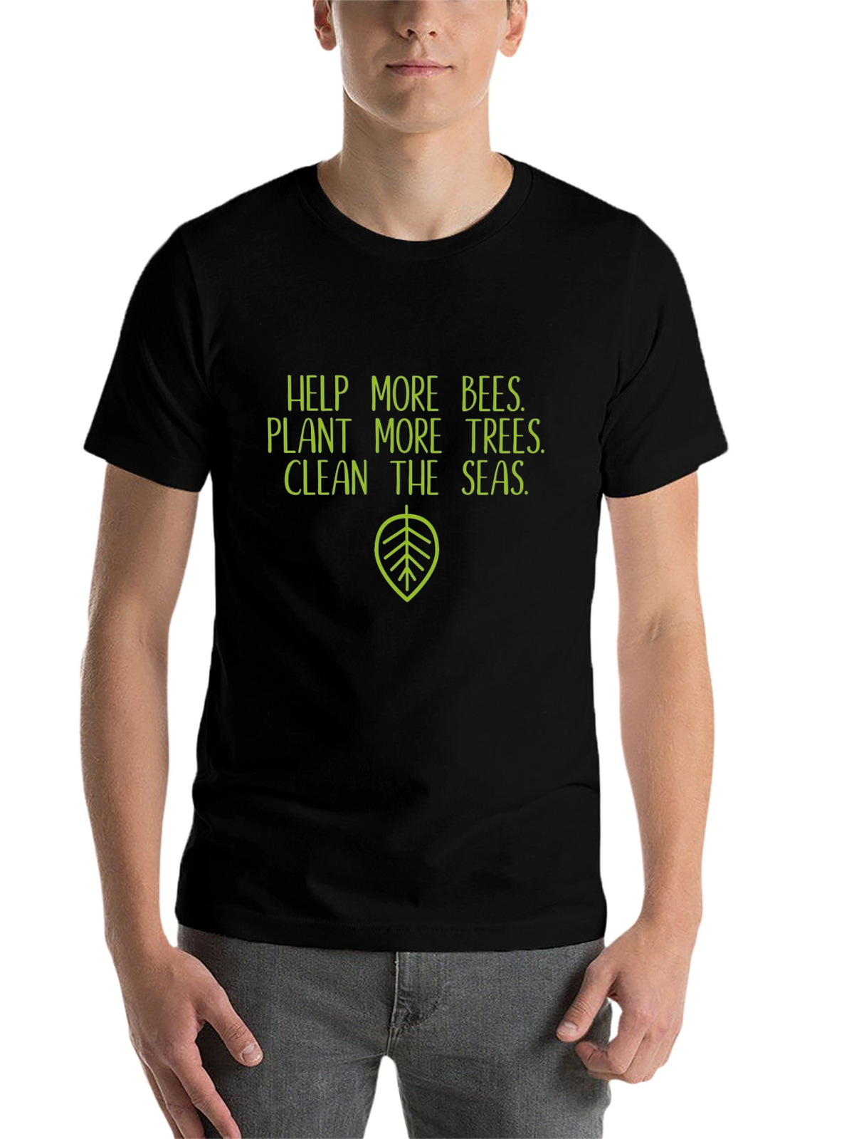 Eco-Friendly Graphic Tee - Help Bees Plant Trees