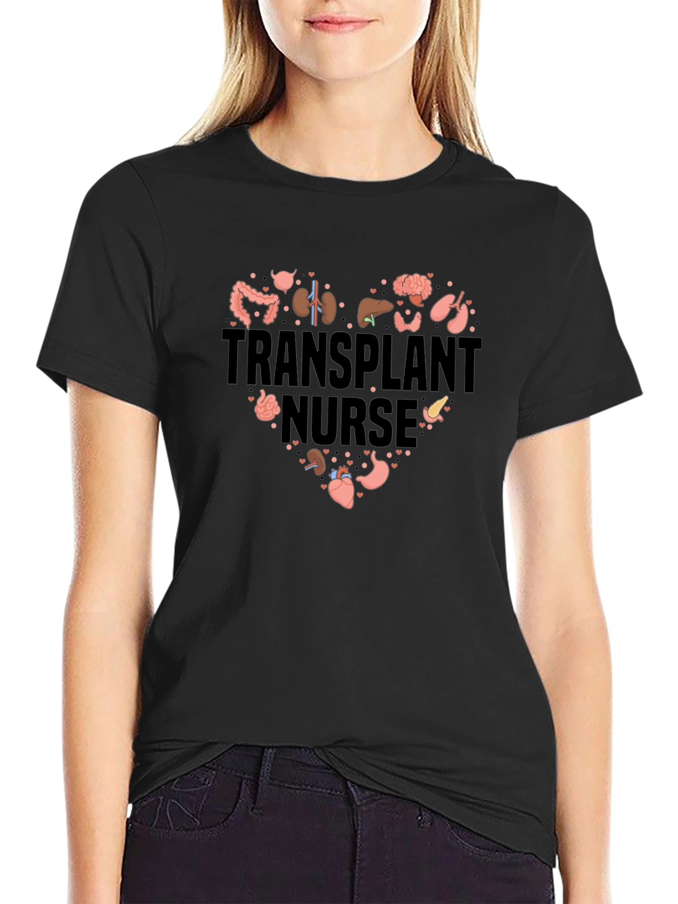 Transplant Nurse Heart T-Shirt