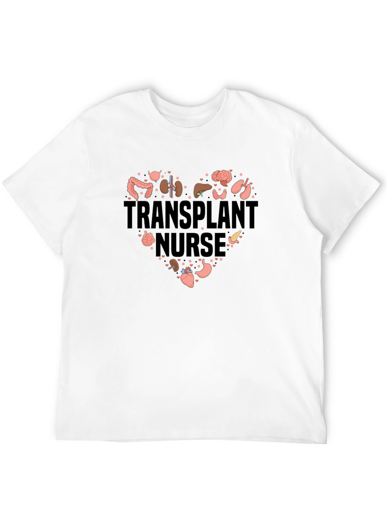 Transplant Nurse Heart T-Shirt