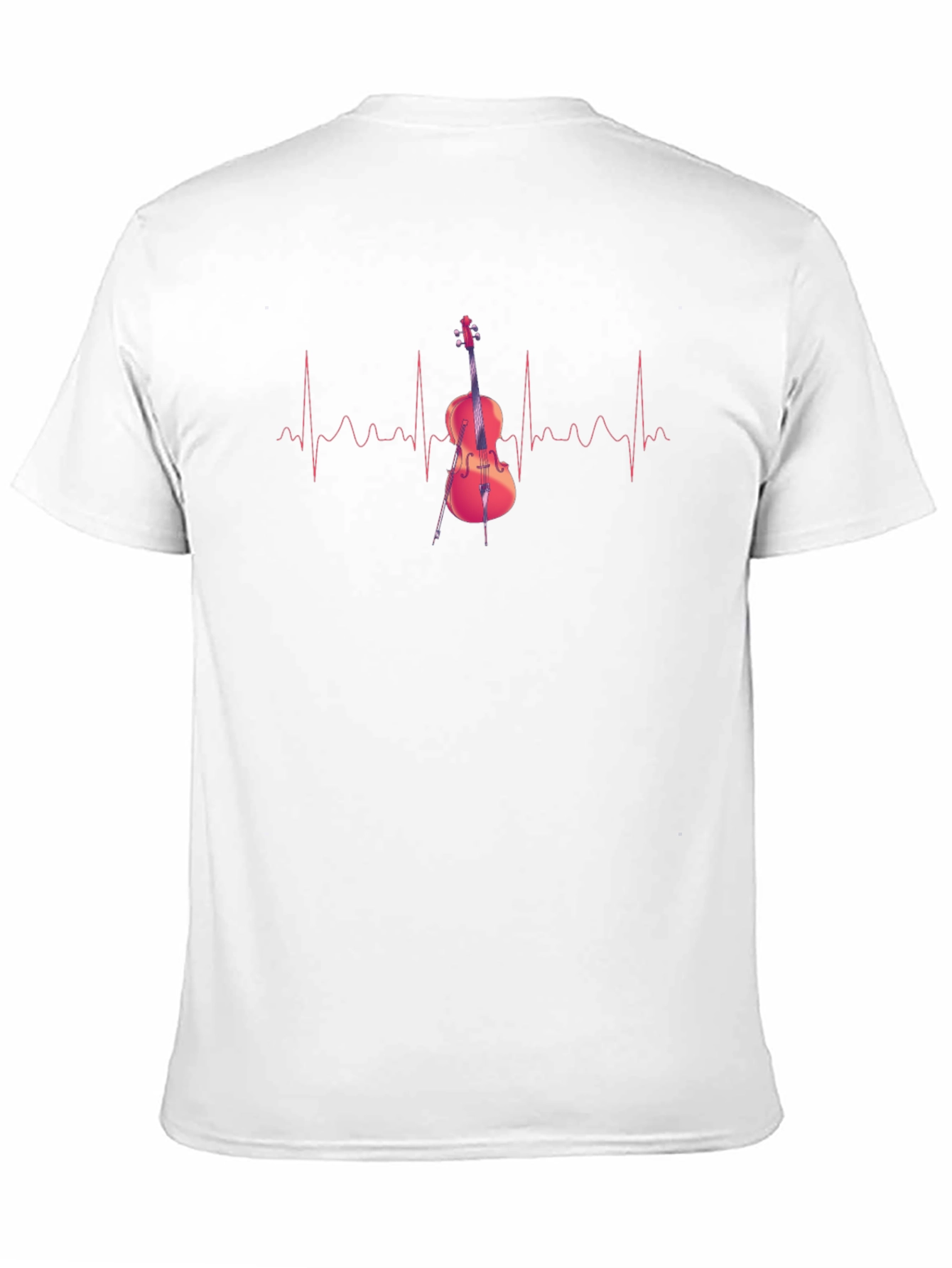 Cello Heartbeat T-Shirt - Music Lover Tee