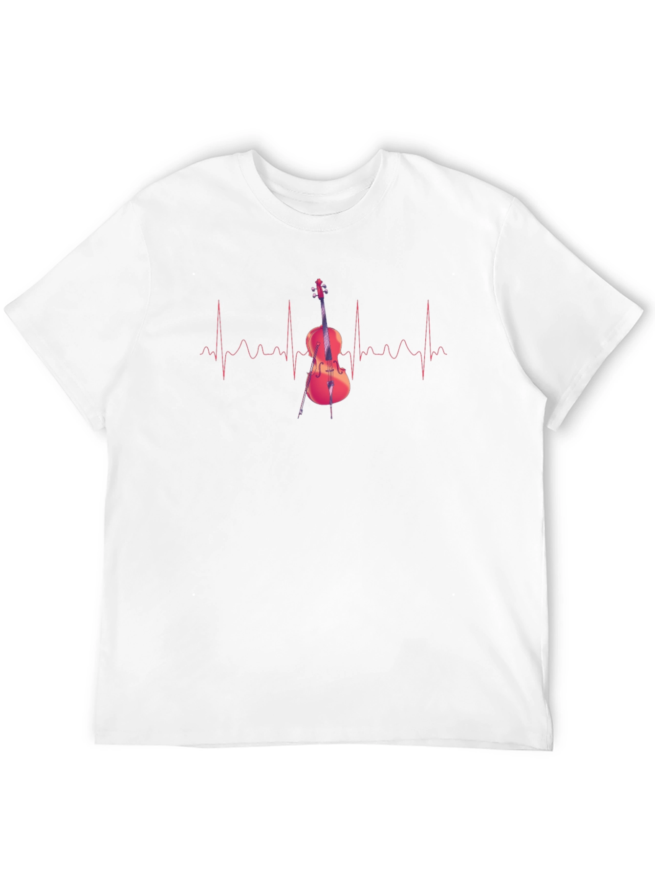 Cello Heartbeat T-Shirt - Music Lover Tee