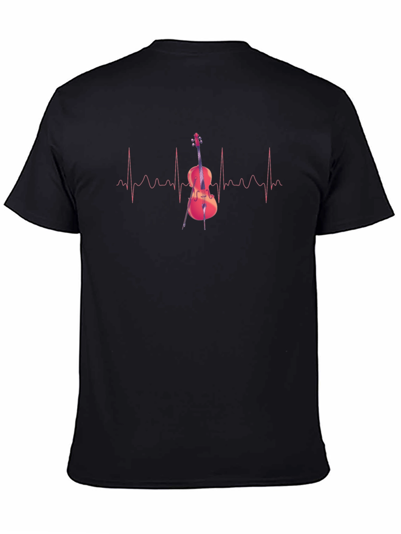 Cello Heartbeat T-Shirt - Music Lover Tee