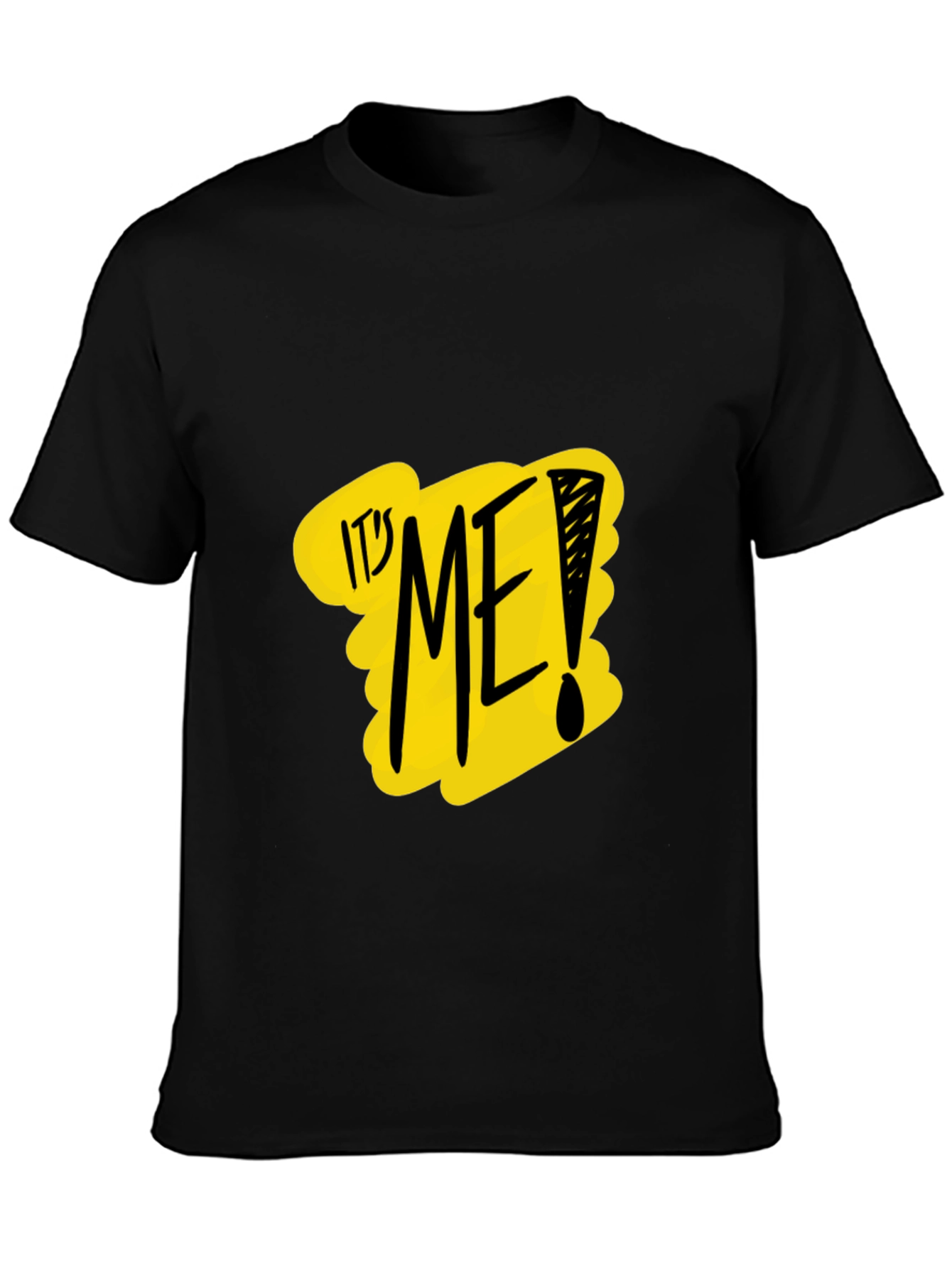 Its Me! Graphic Tee - Black Crew Neck
