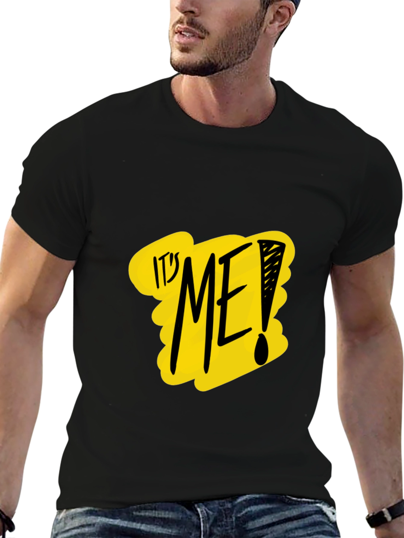 Its Me! Graphic Tee - Black Crew Neck
