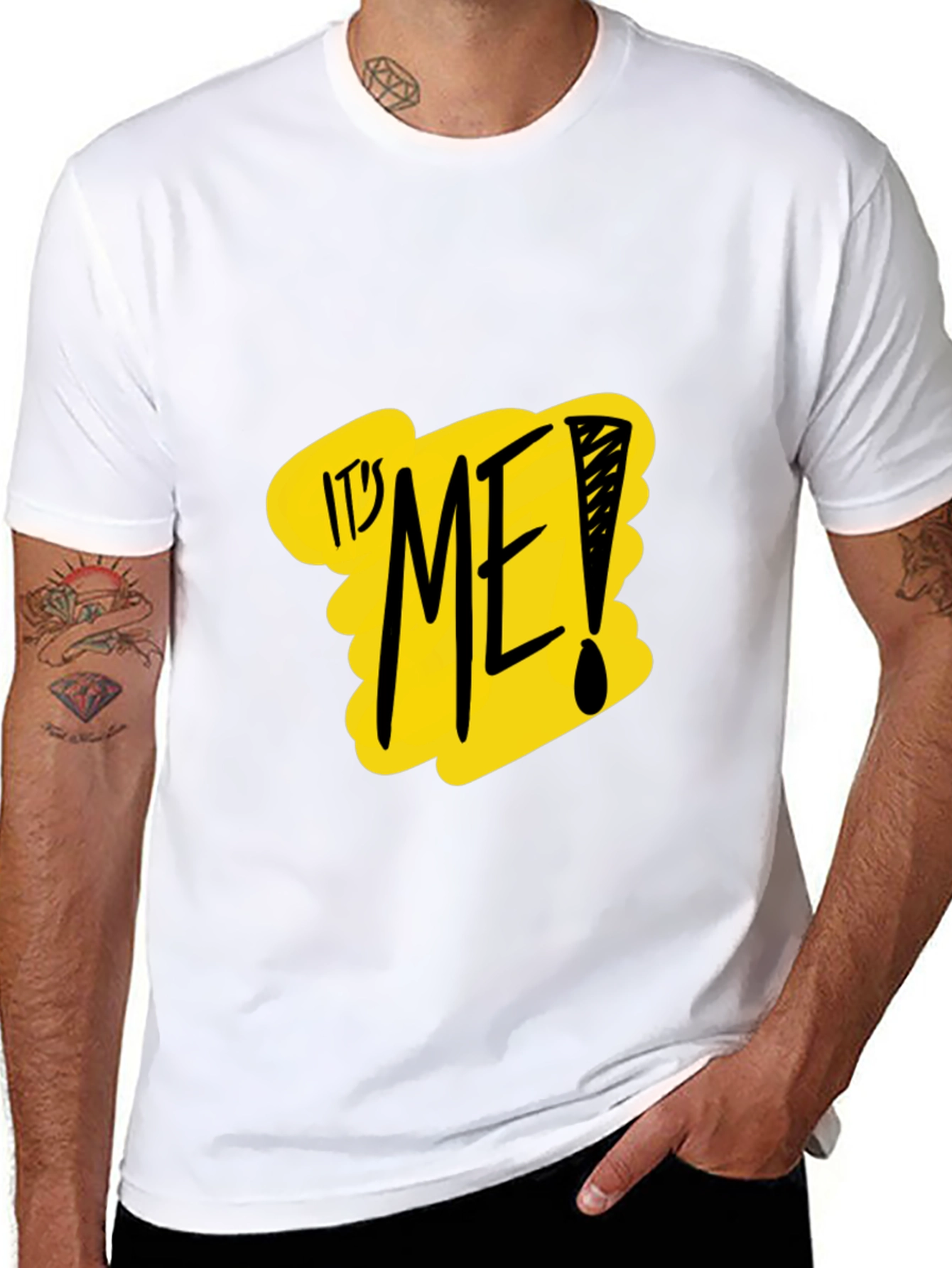 Its Me! Graphic Tee - Black Crew Neck