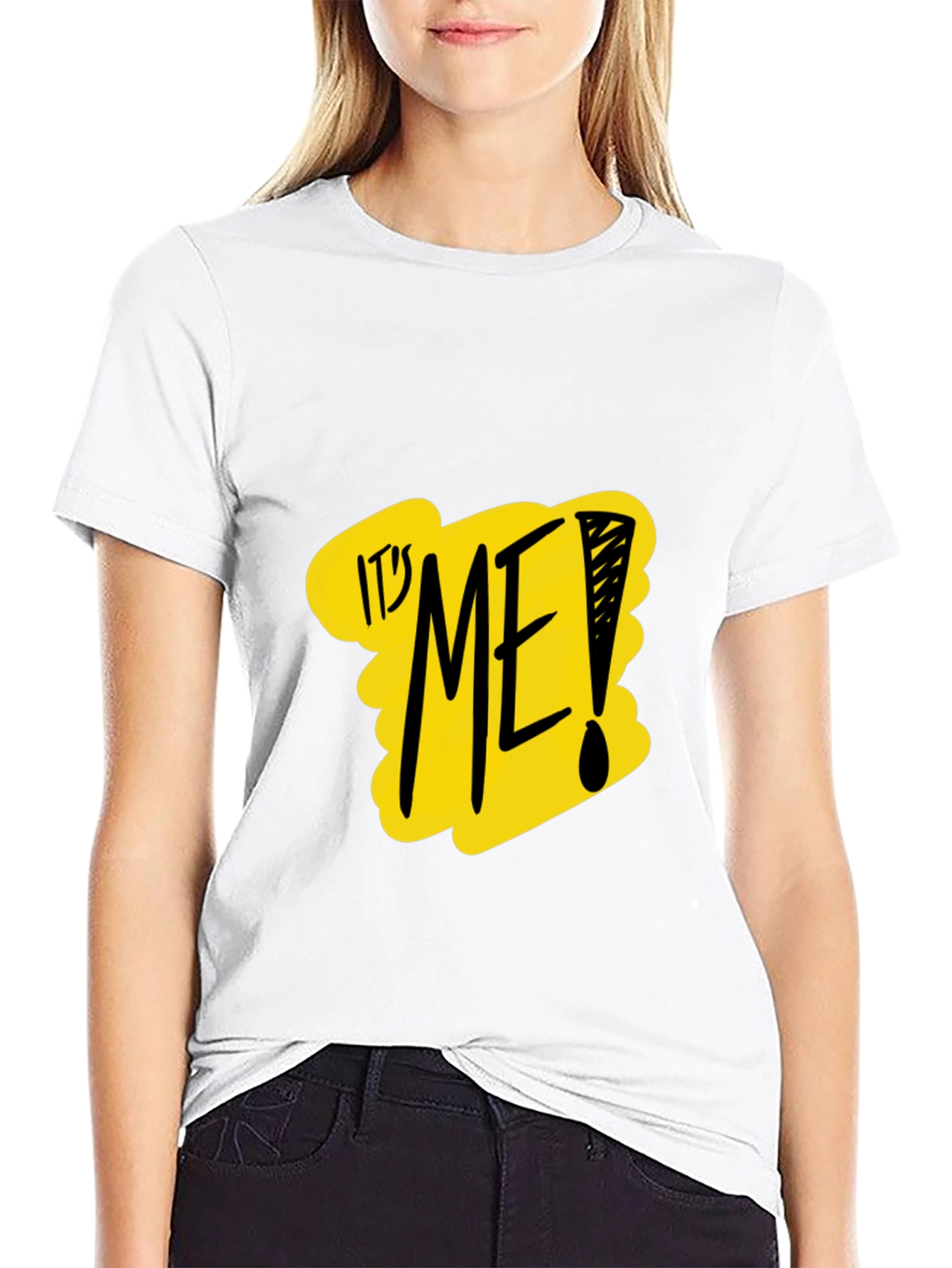 Its Me! Graphic Tee - Black Crew Neck
