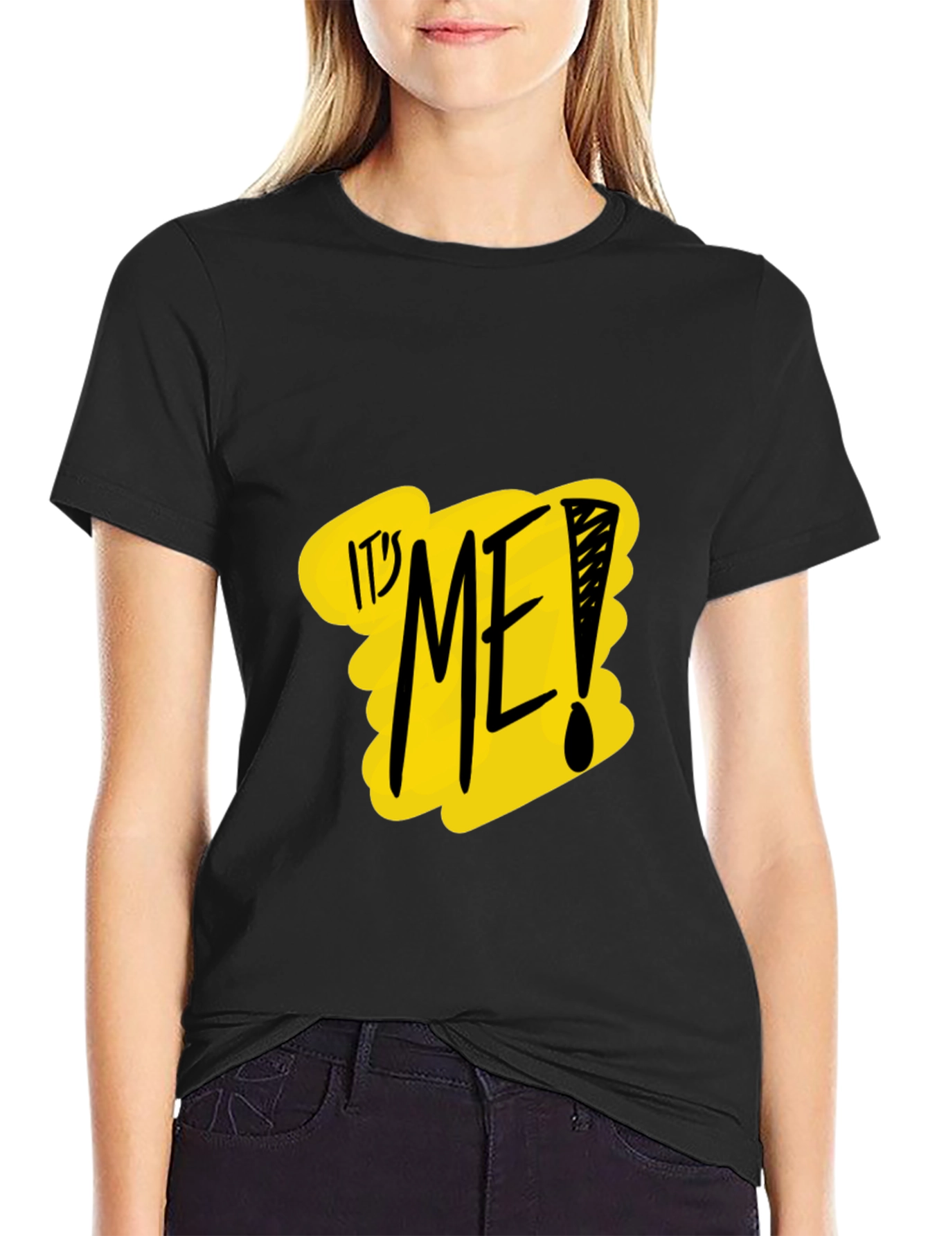 Its Me! Graphic Tee - Black Crew Neck