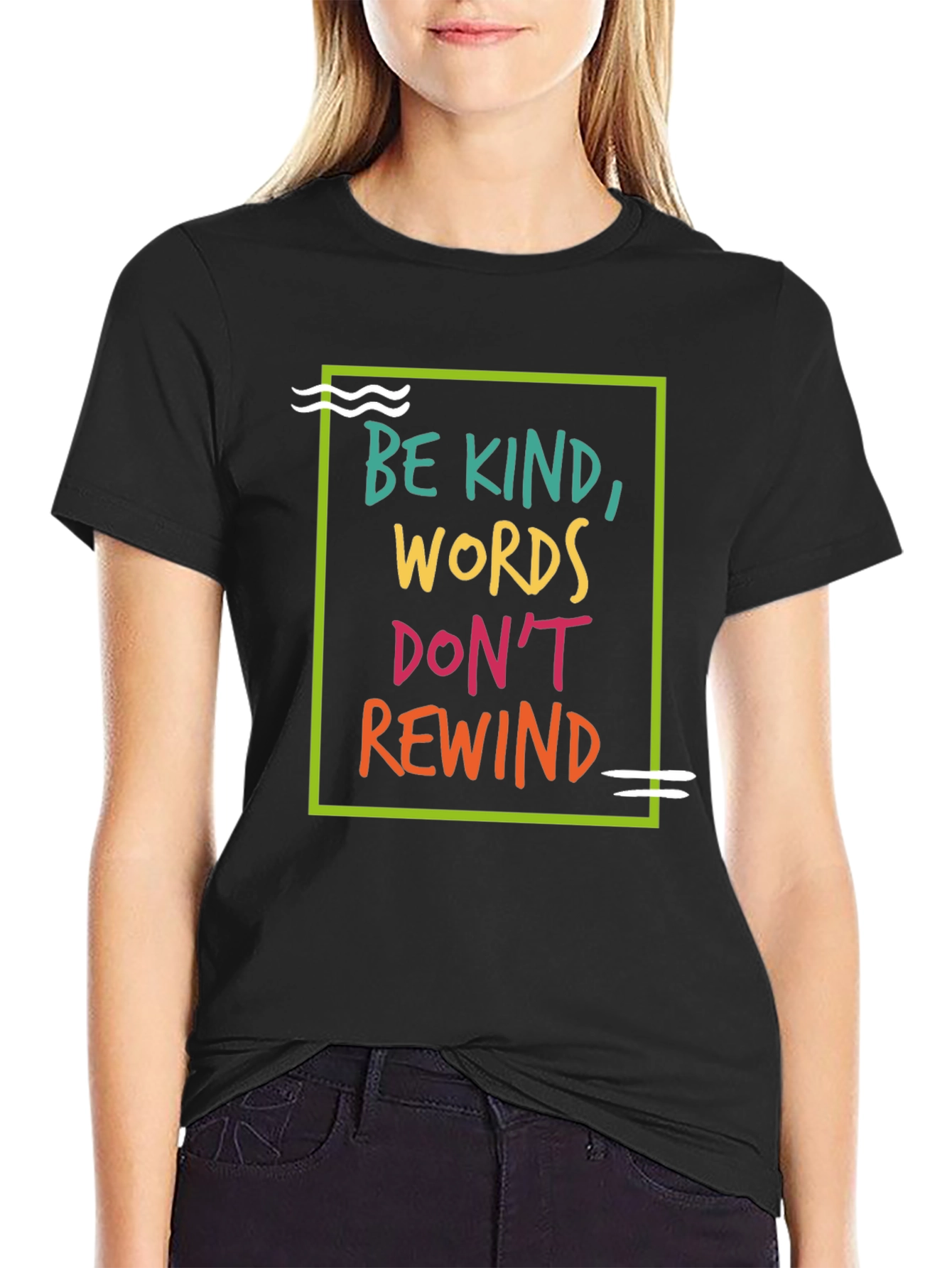 Be Kind Graphic Tee - Words Dont Rewind