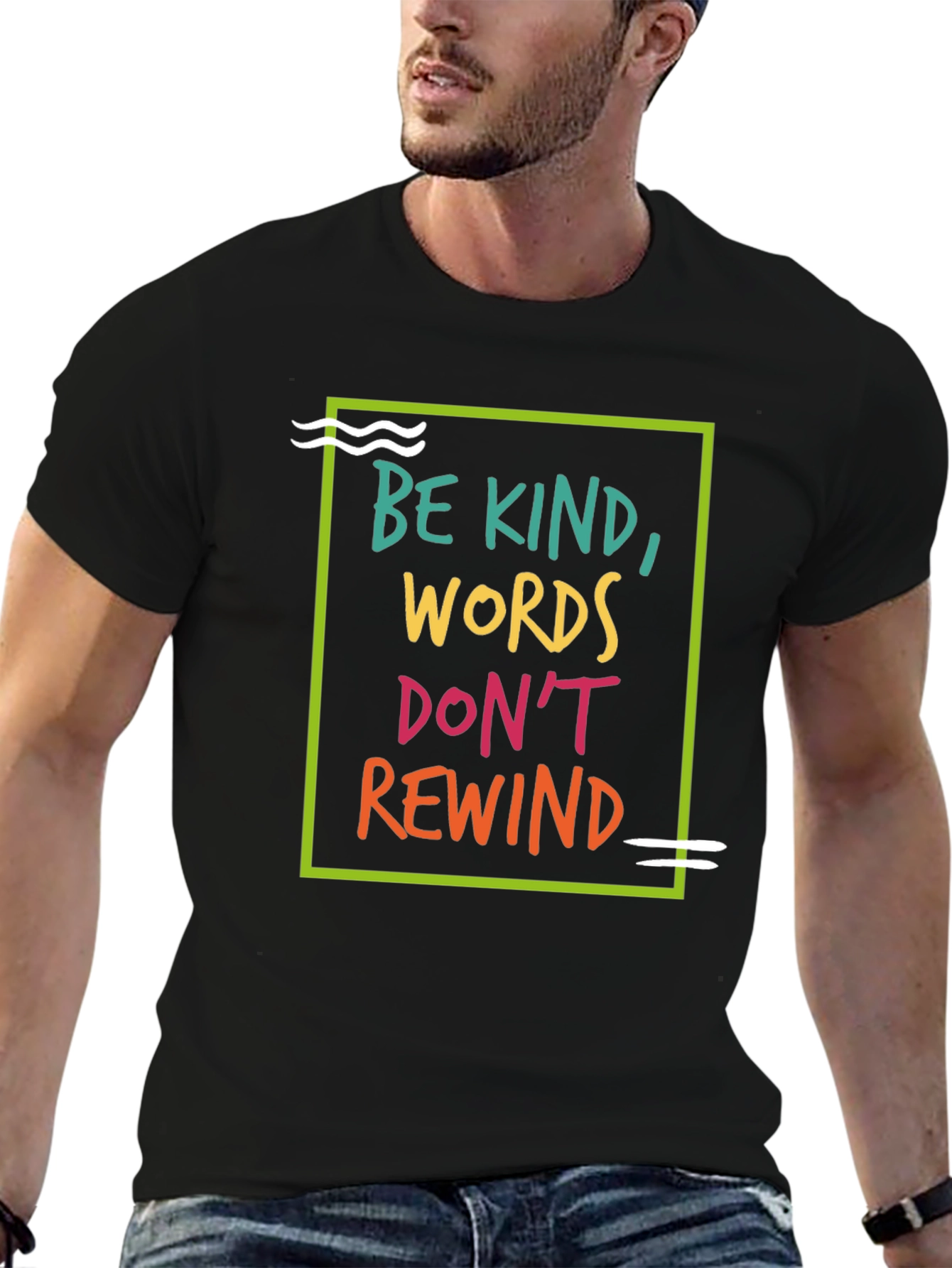 Be Kind Graphic Tee - Words Dont Rewind
