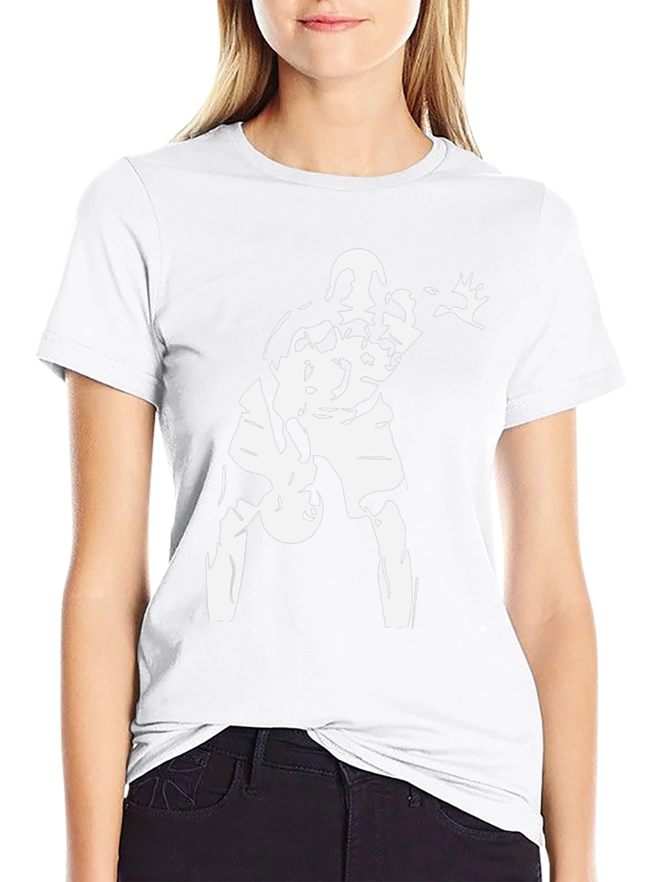 Basketball Player Graphic T-Shirt - Black Cotton Tee