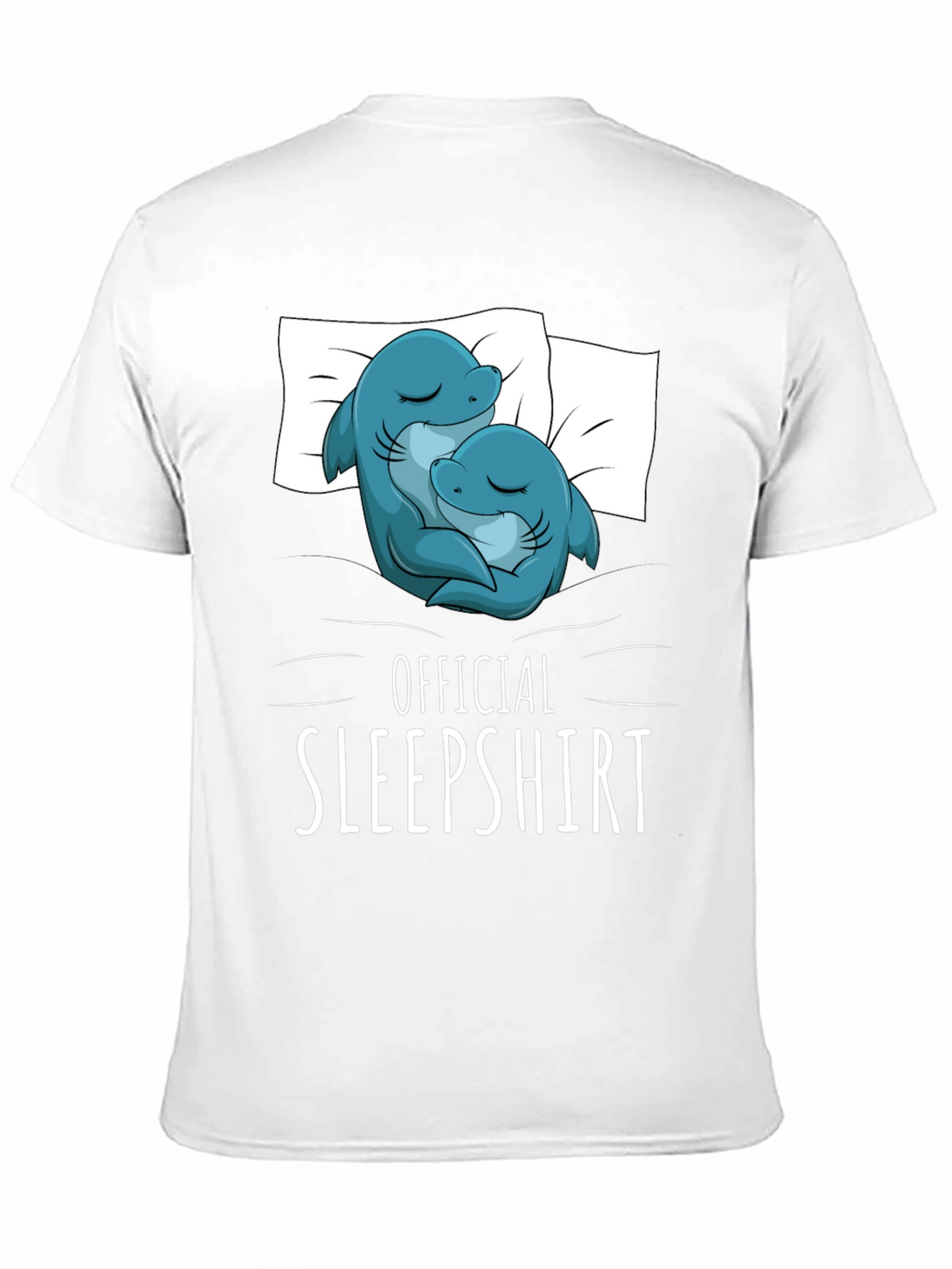 Official Sleepshirt - Cute Shark Couple T-Shirt