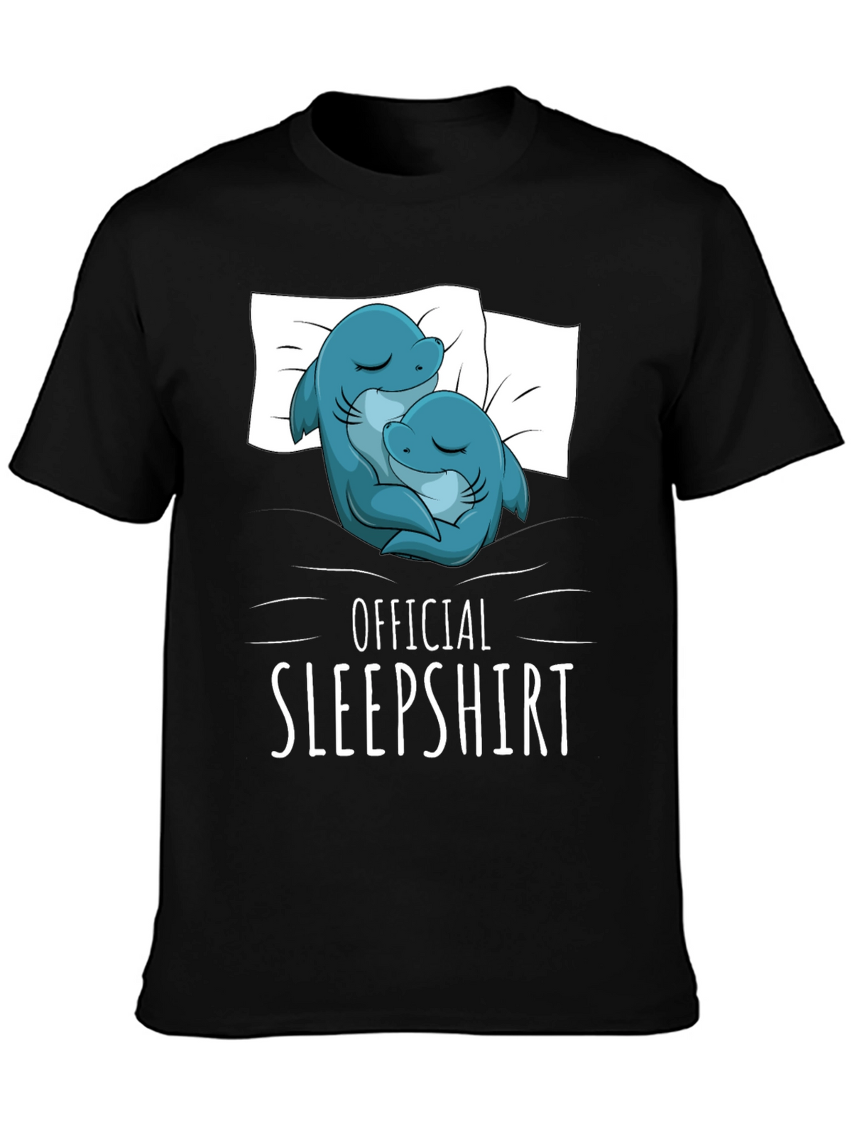 Official Sleepshirt - Cute Shark Couple T-Shirt