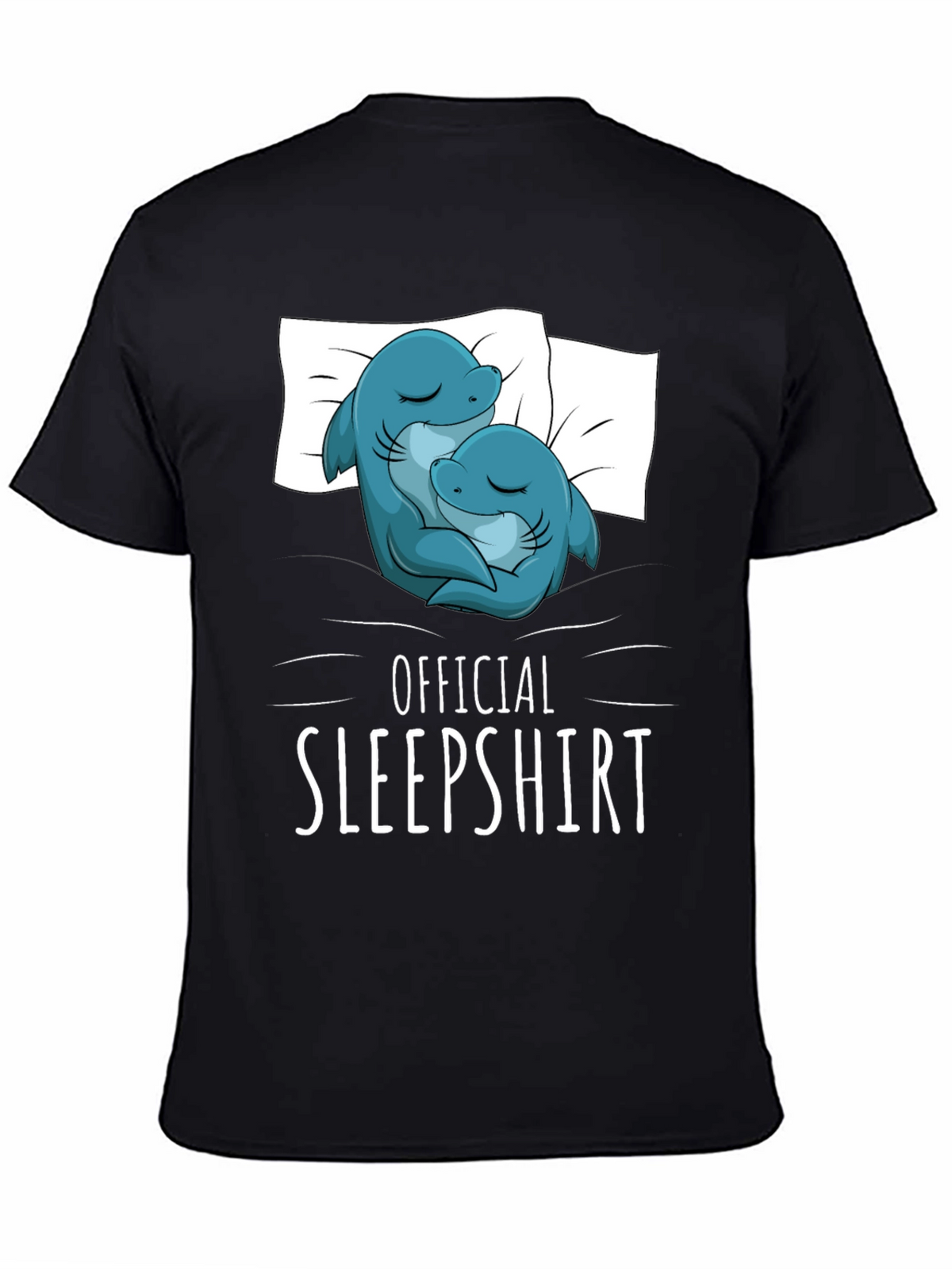 Official Sleepshirt - Cute Shark Couple T-Shirt