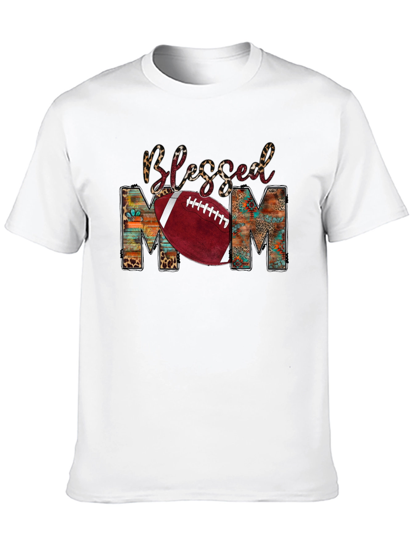 Blessed Mom Football Graphic Tee