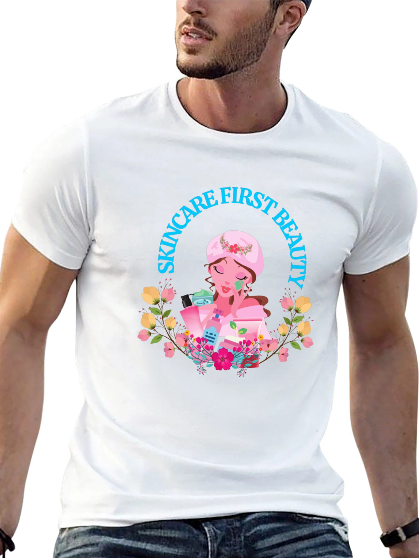 Skincare First Beauty Graphic Tee