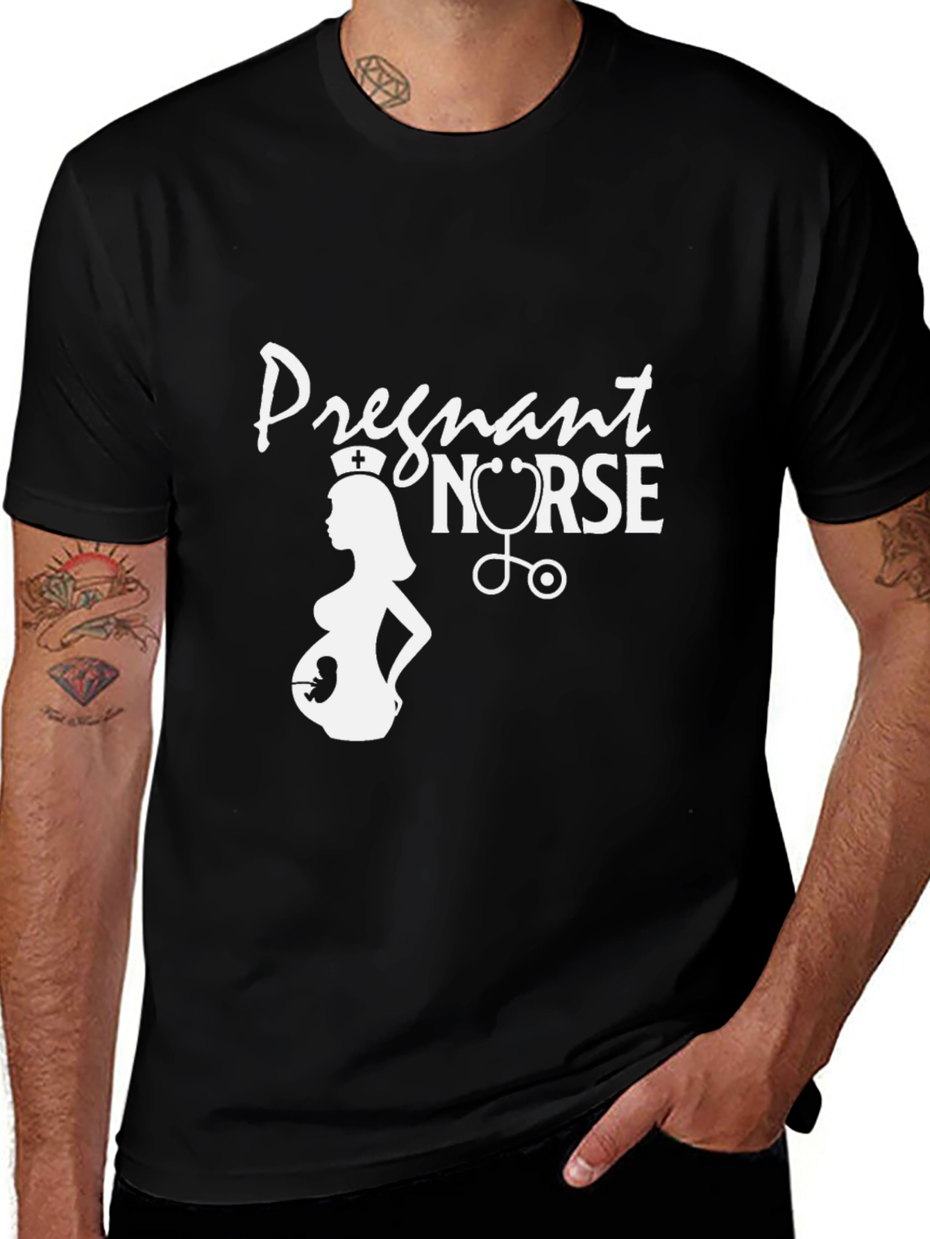 Pregnant Nurse T-Shirt - Gift for Expecting Nurses