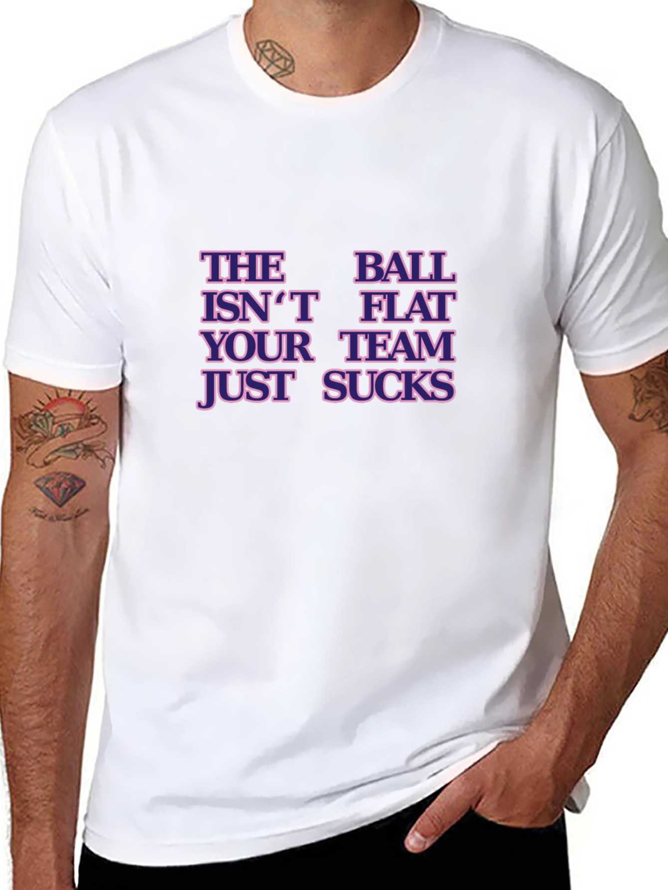 The Ball Isnt Flat T-Shirt Basketball Humor Tee