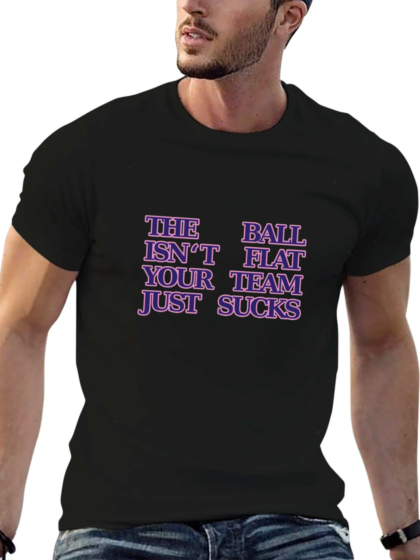 The Ball Isnt Flat T-Shirt Basketball Humor Tee