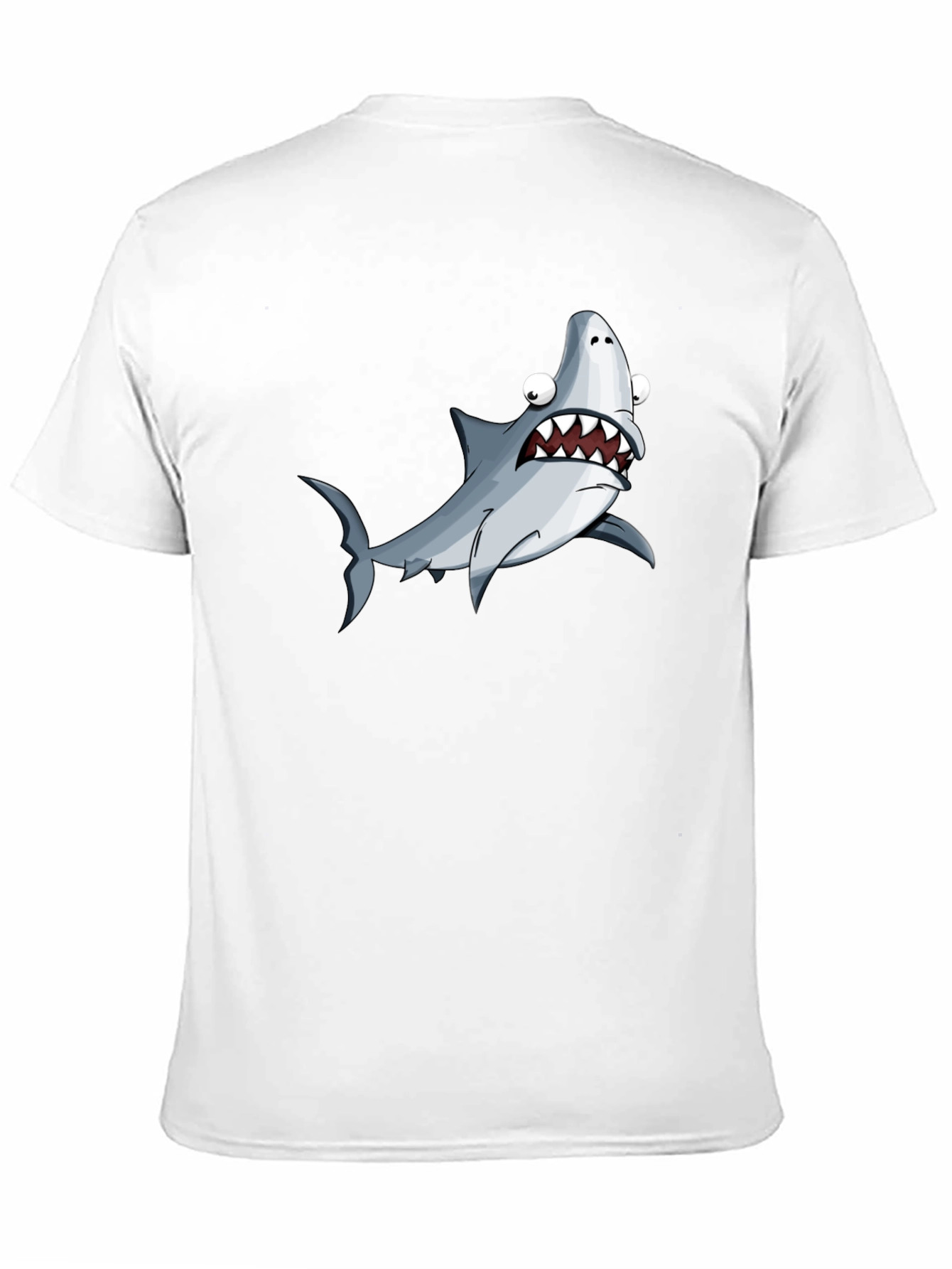 Funny Shark Graphic T-Shirt - Black Cotton Tee