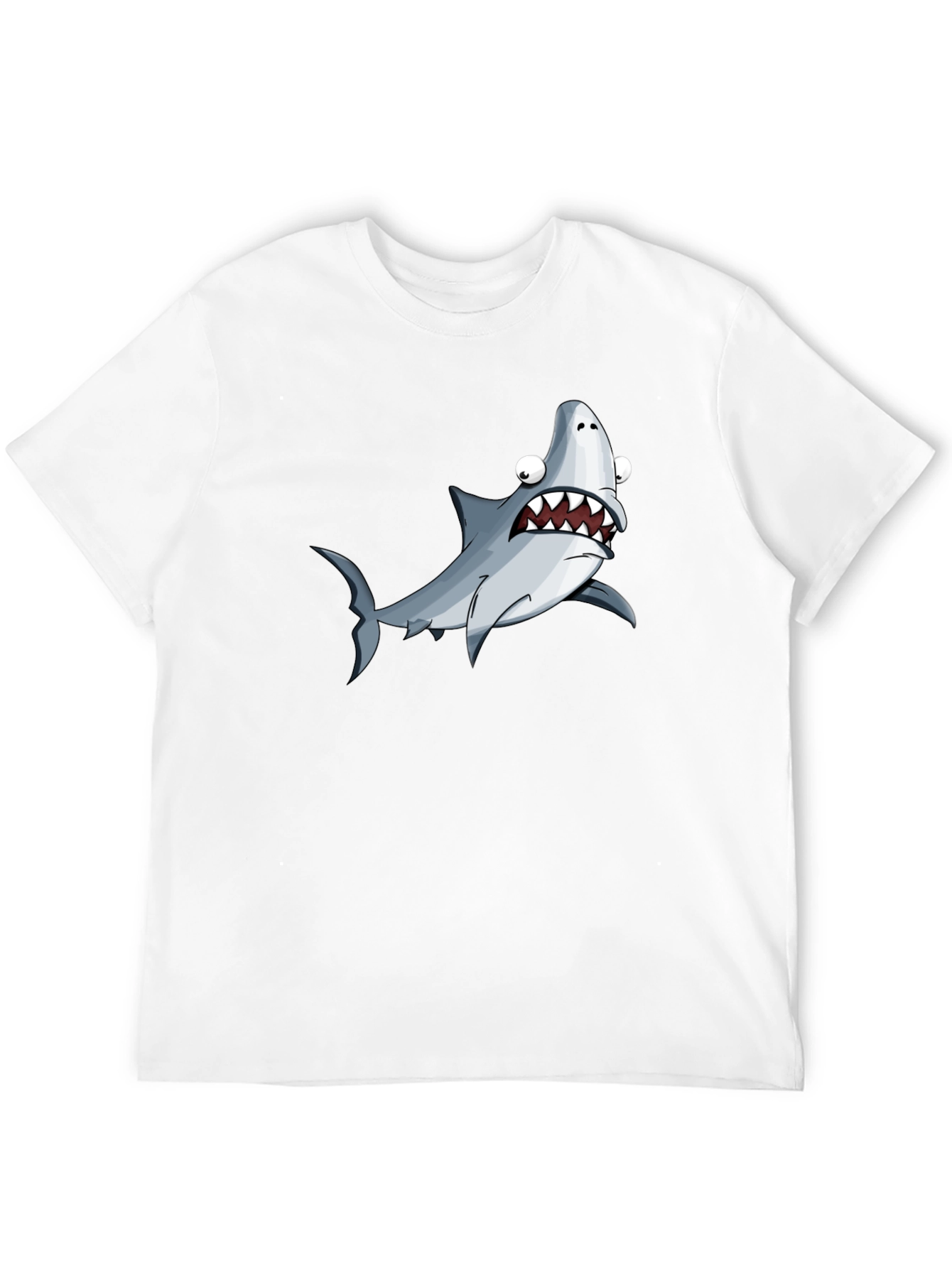 Funny Shark Graphic T-Shirt - Black Cotton Tee