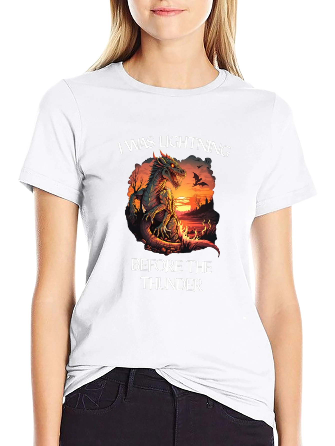 I Was Lightning Before The Thunder Dragon T-Shirt