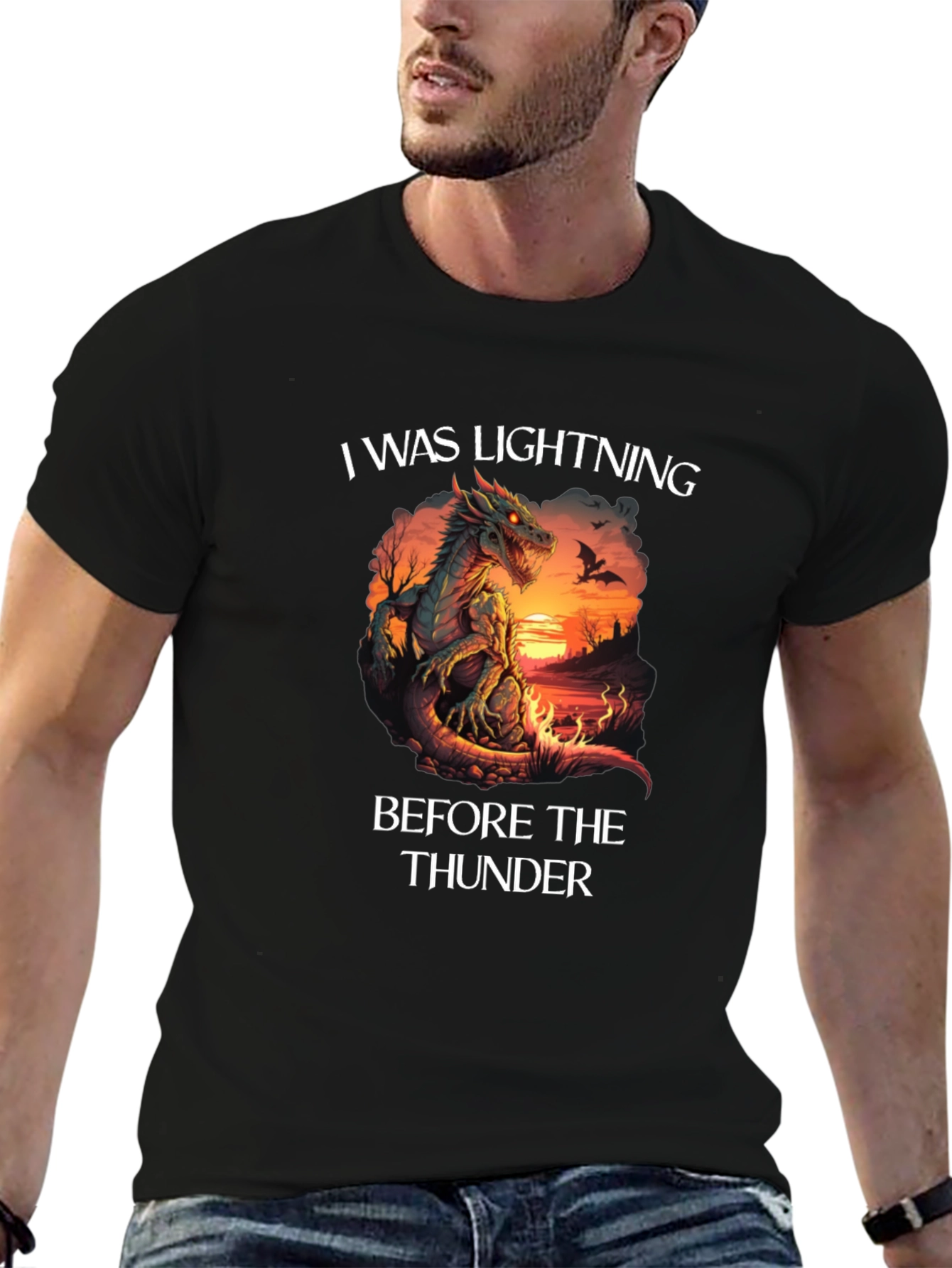 I Was Lightning Before The Thunder Dragon T-Shirt