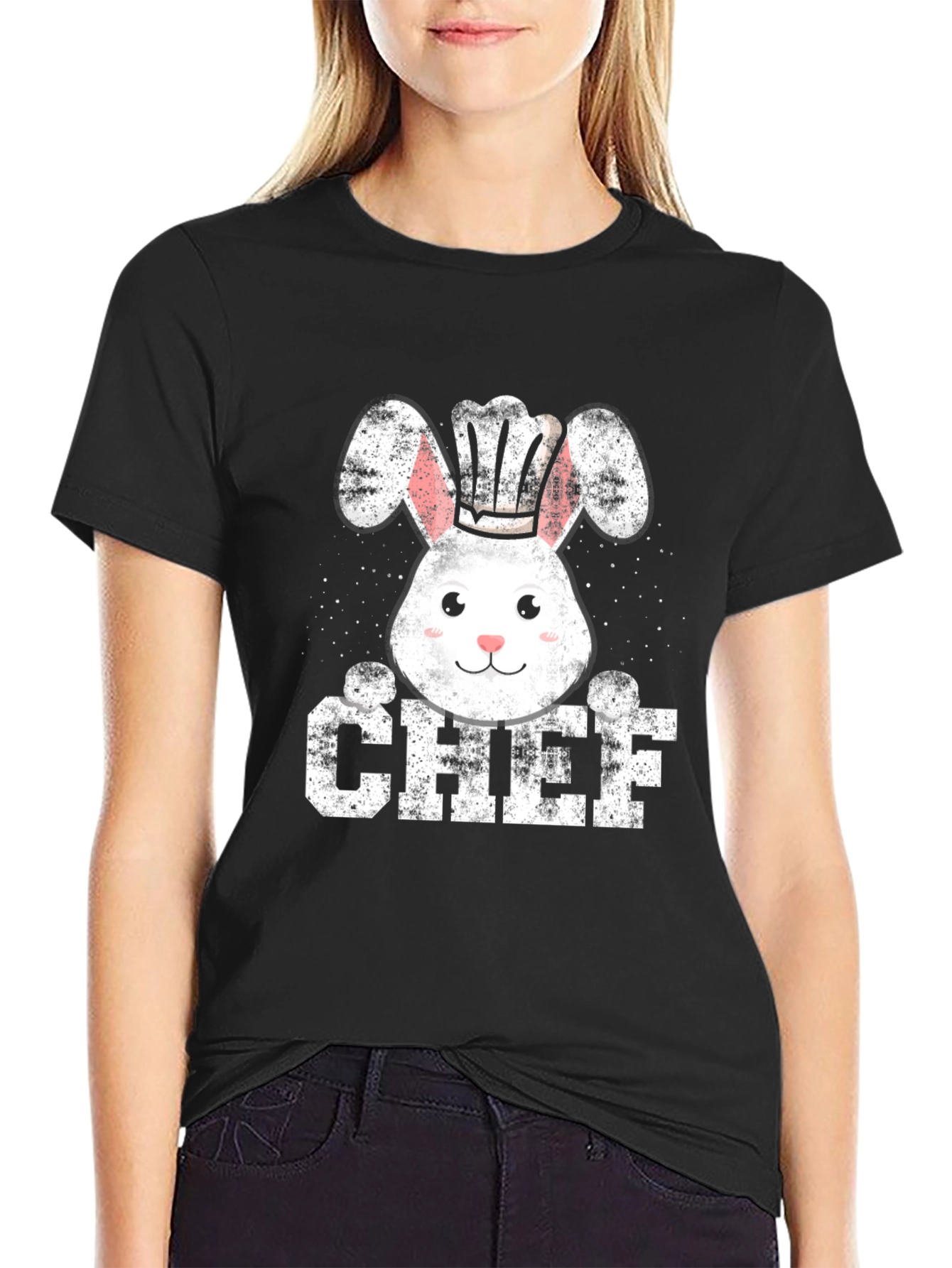 Chef Bunny T-Shirt Easter Cook Gift
