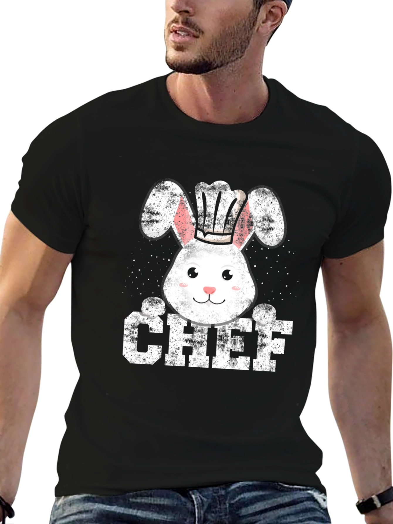Chef Bunny T-Shirt Easter Cook Gift