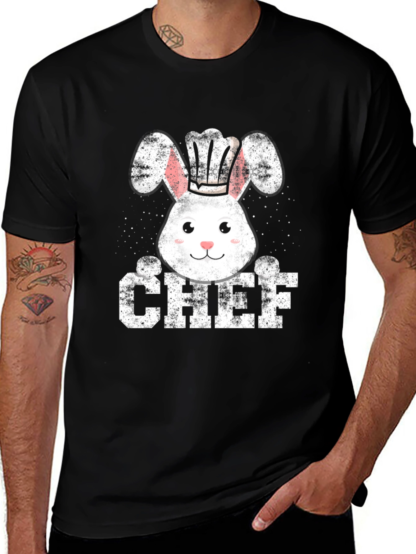 Chef Bunny T-Shirt Easter Cook Gift