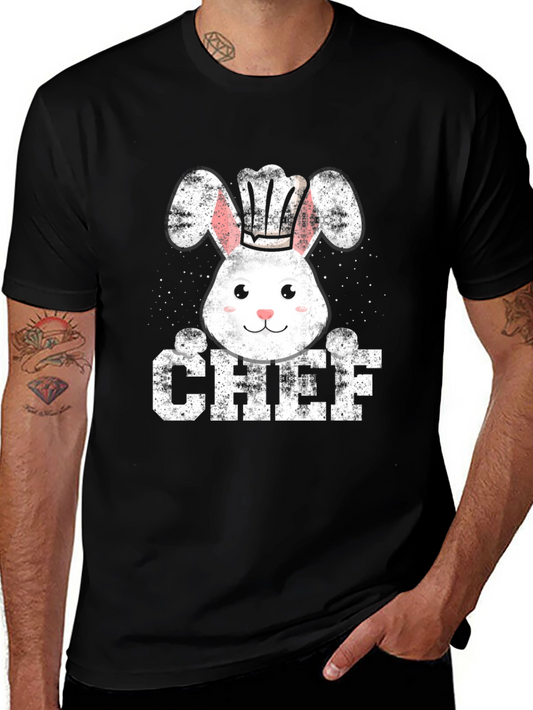 Chef Bunny T-Shirt Easter Cook Gift