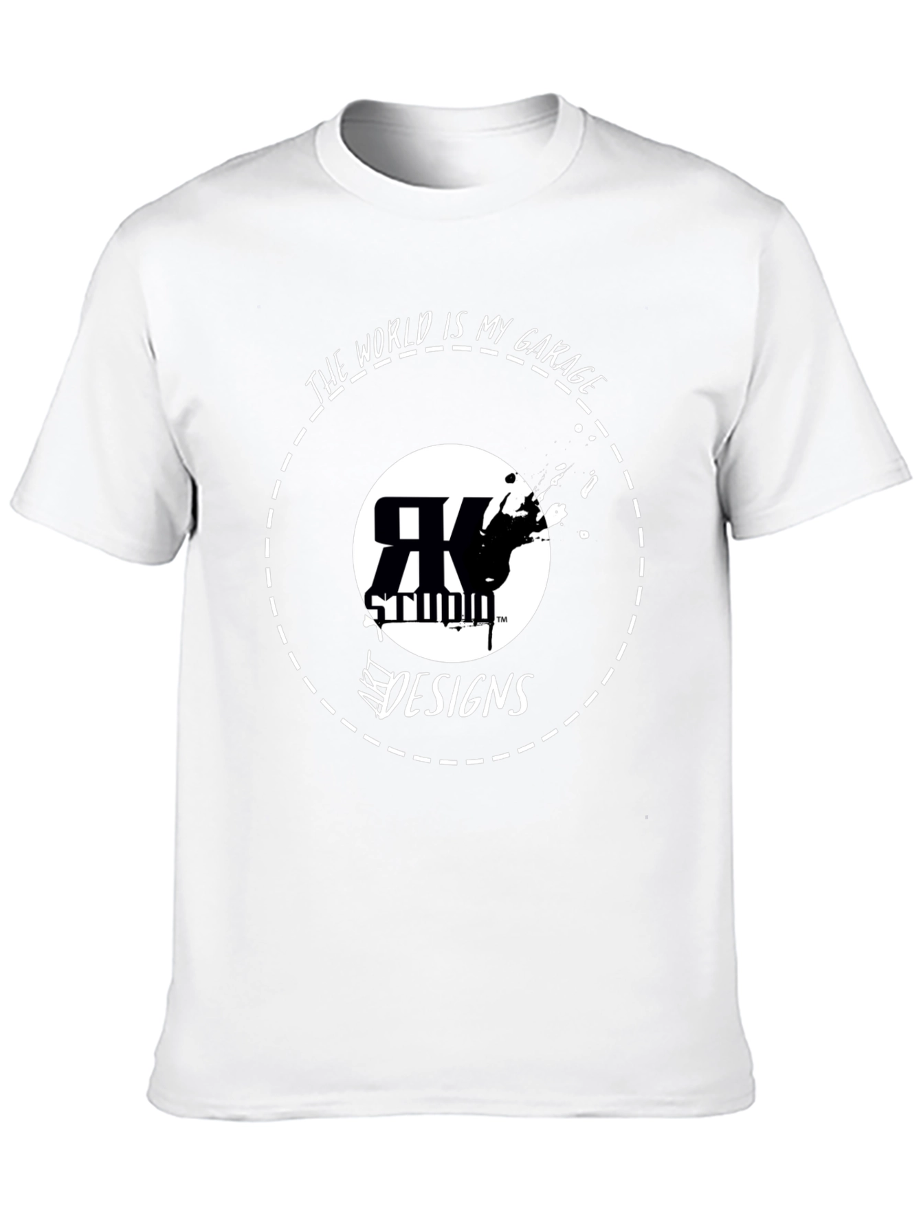 RK Studio Art Designs Black Graphic T-Shirt