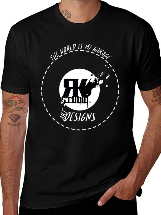 RK Studio Art Designs Black Graphic T-Shirt