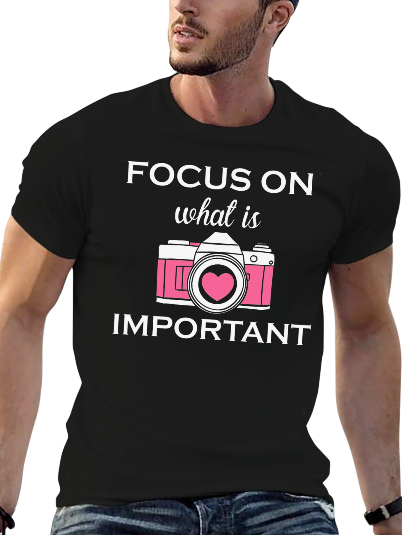 Focus On What Is Important Camera T-Shirt
