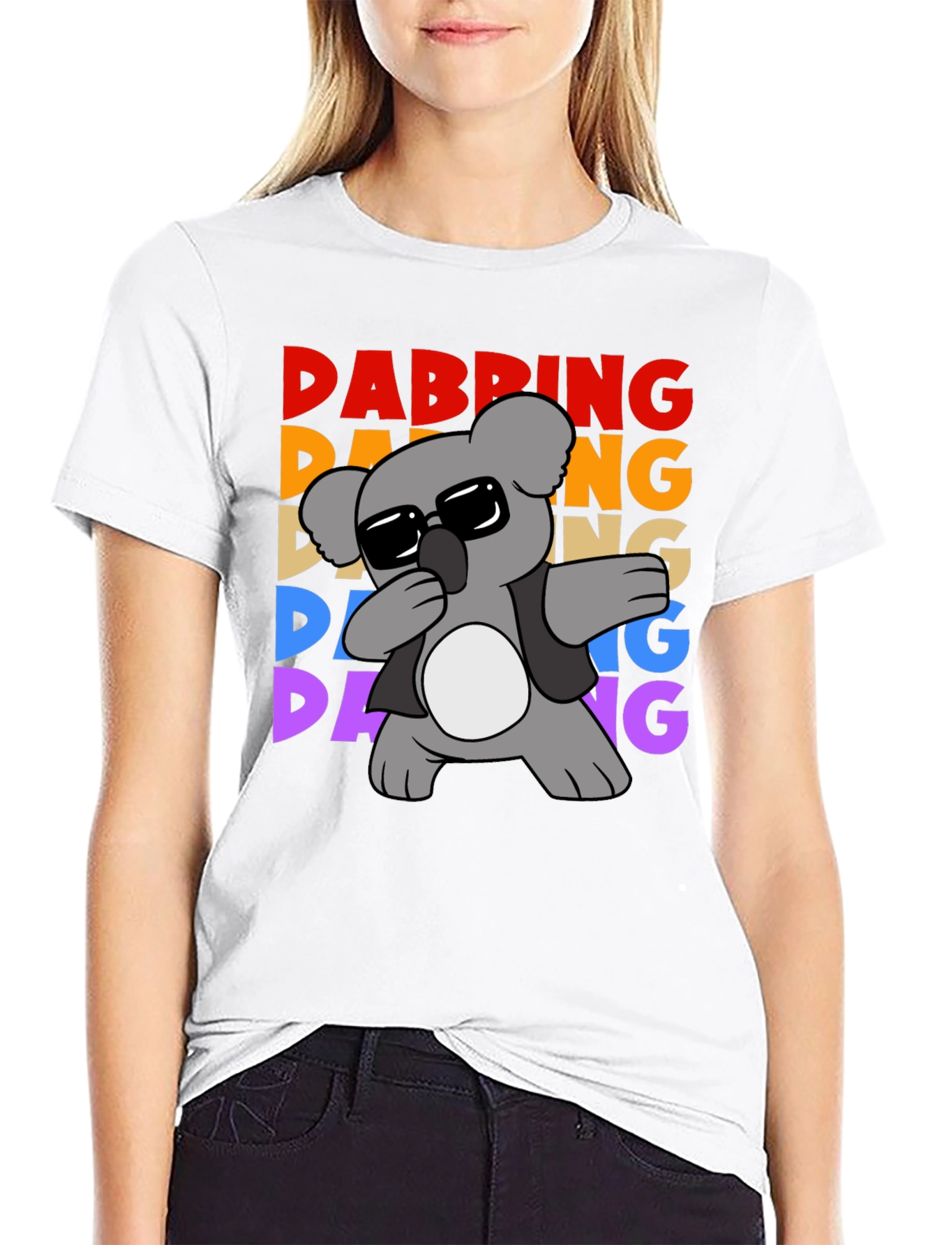 Dabbing Koala Graphic Tee - Mens Black T-Shirt