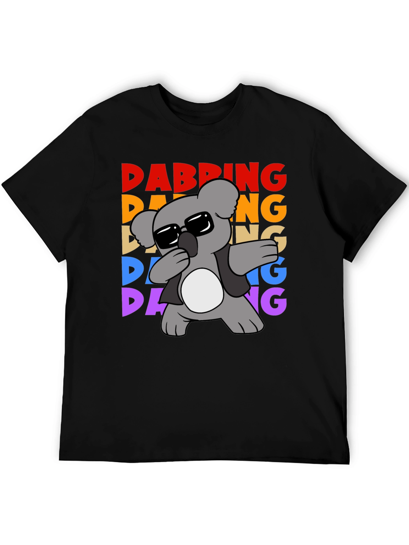 Dabbing Koala Graphic Tee - Mens Black T-Shirt