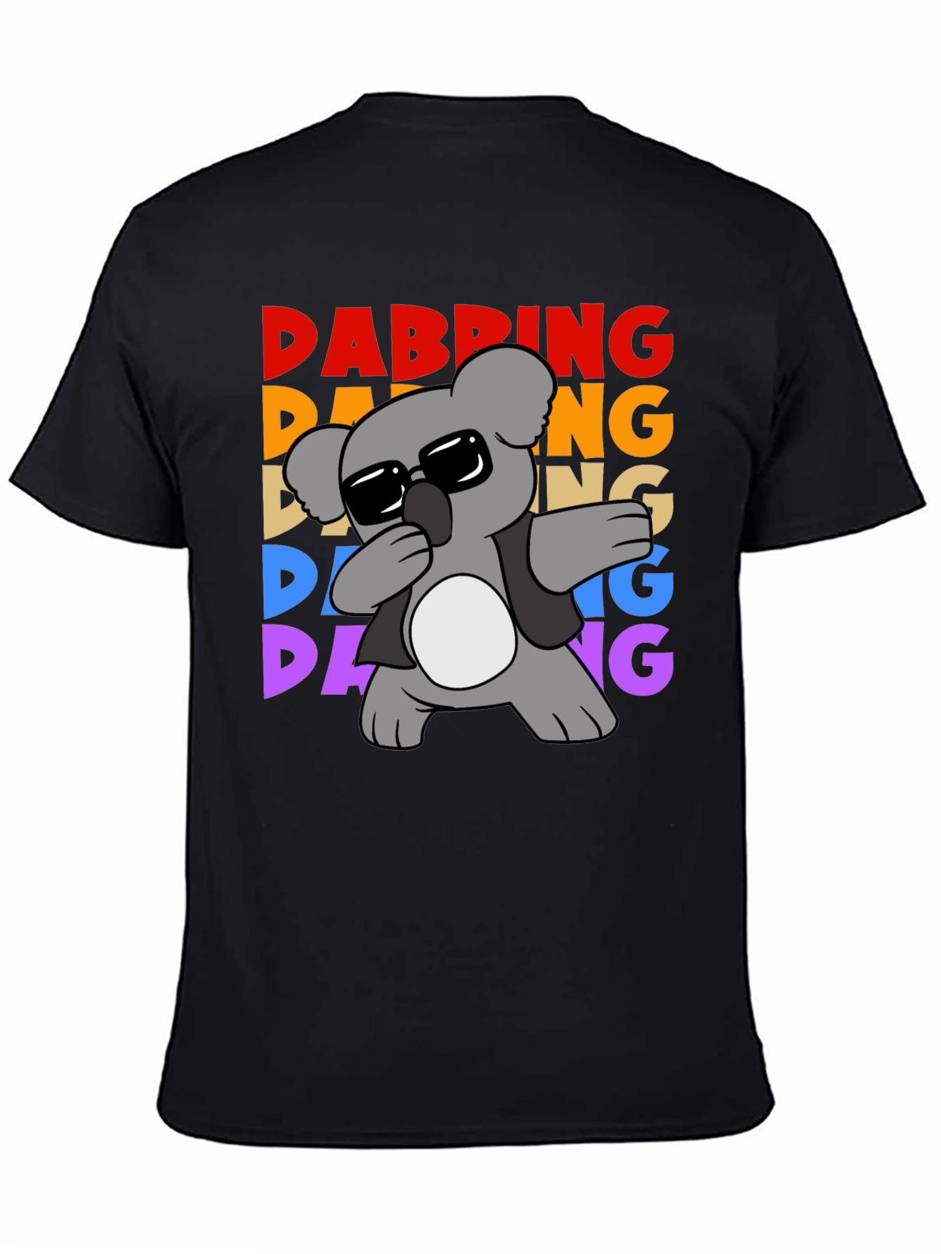 Dabbing Koala Graphic Tee - Mens Black T-Shirt