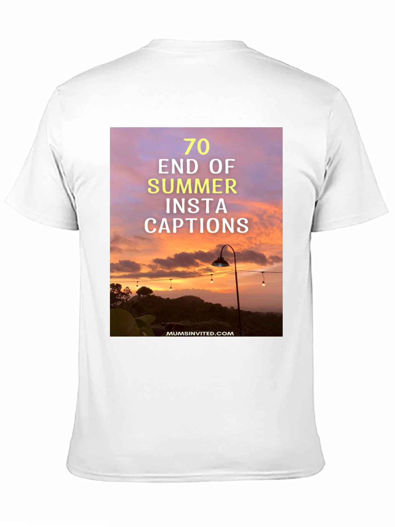 Summer Insta Captions Graphic Tee - Black Casual Shirt