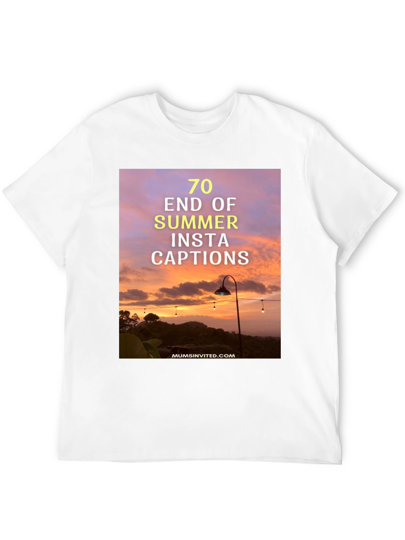 Summer Insta Captions Graphic Tee - Black Casual Shirt