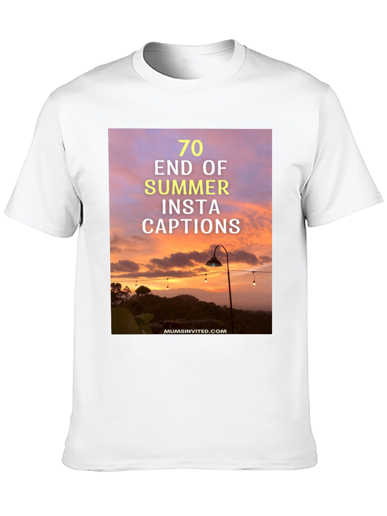 Summer Insta Captions Graphic Tee - Black Casual Shirt