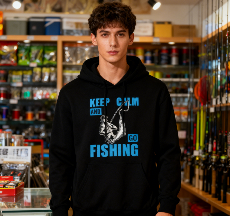 Outdoor Sports Fishing Quote Sweatshirt