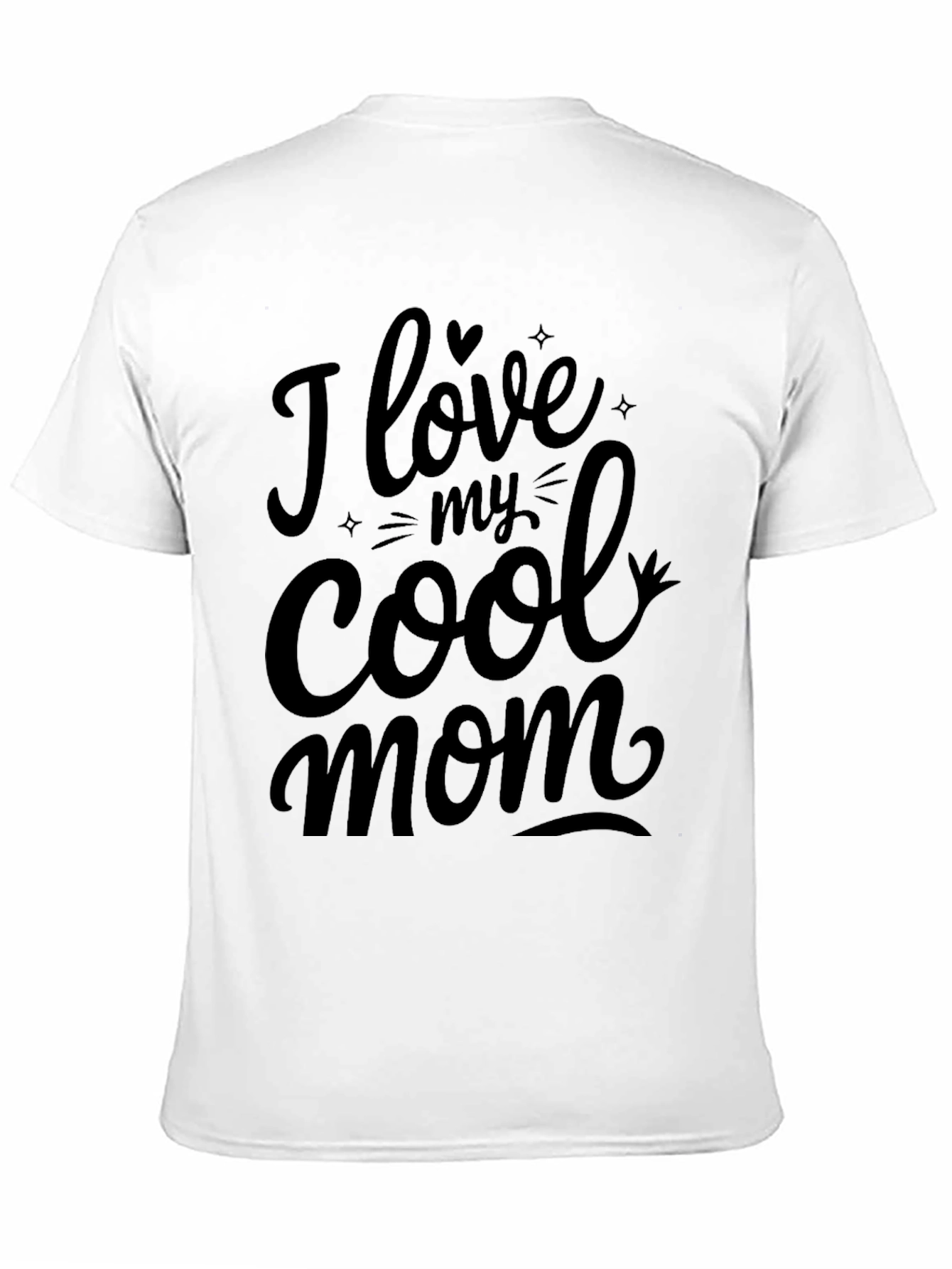 I Love My Cool Mom Black T-Shirt