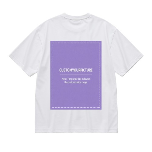 Custom Double?Sided Printed Short Sleeve T?Shirt | Personalized Front & Back Tee, Single Unit