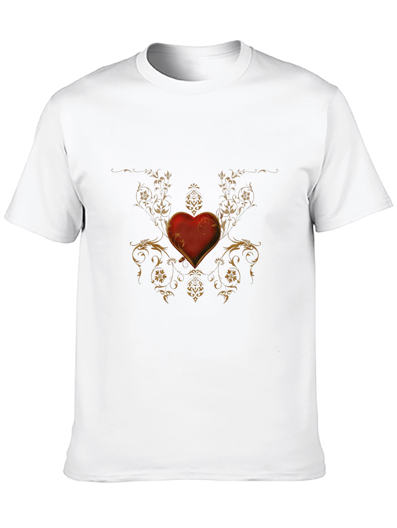 Heart & Flourish Graphic Black T-Shirt