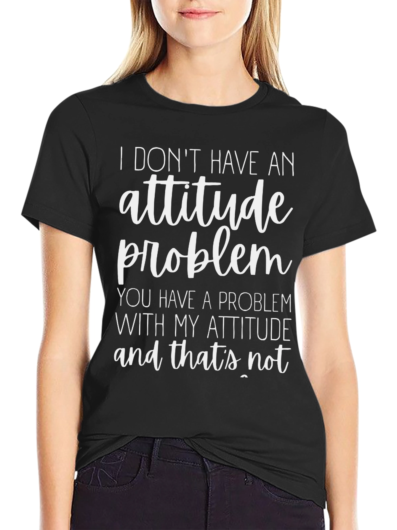 Funny Attitude Problem Graphic T-Shirt