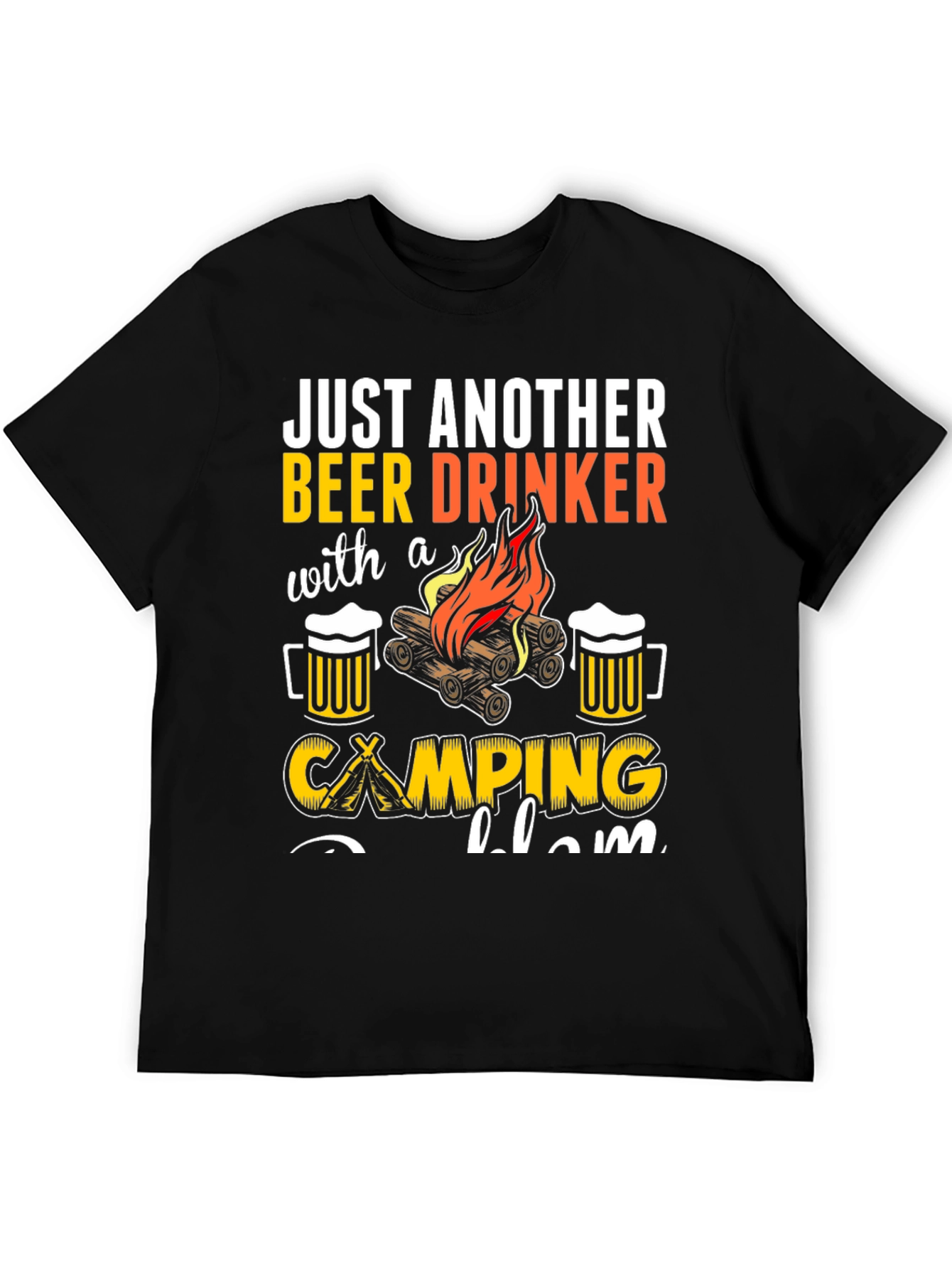 Beer Drinker Camping T-Shirt