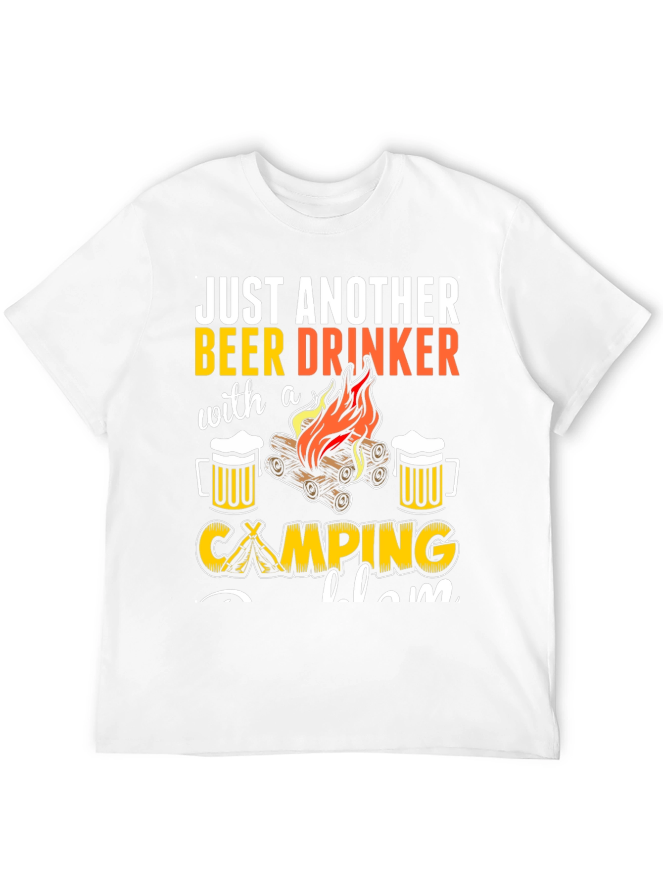 Beer Drinker Camping T-Shirt