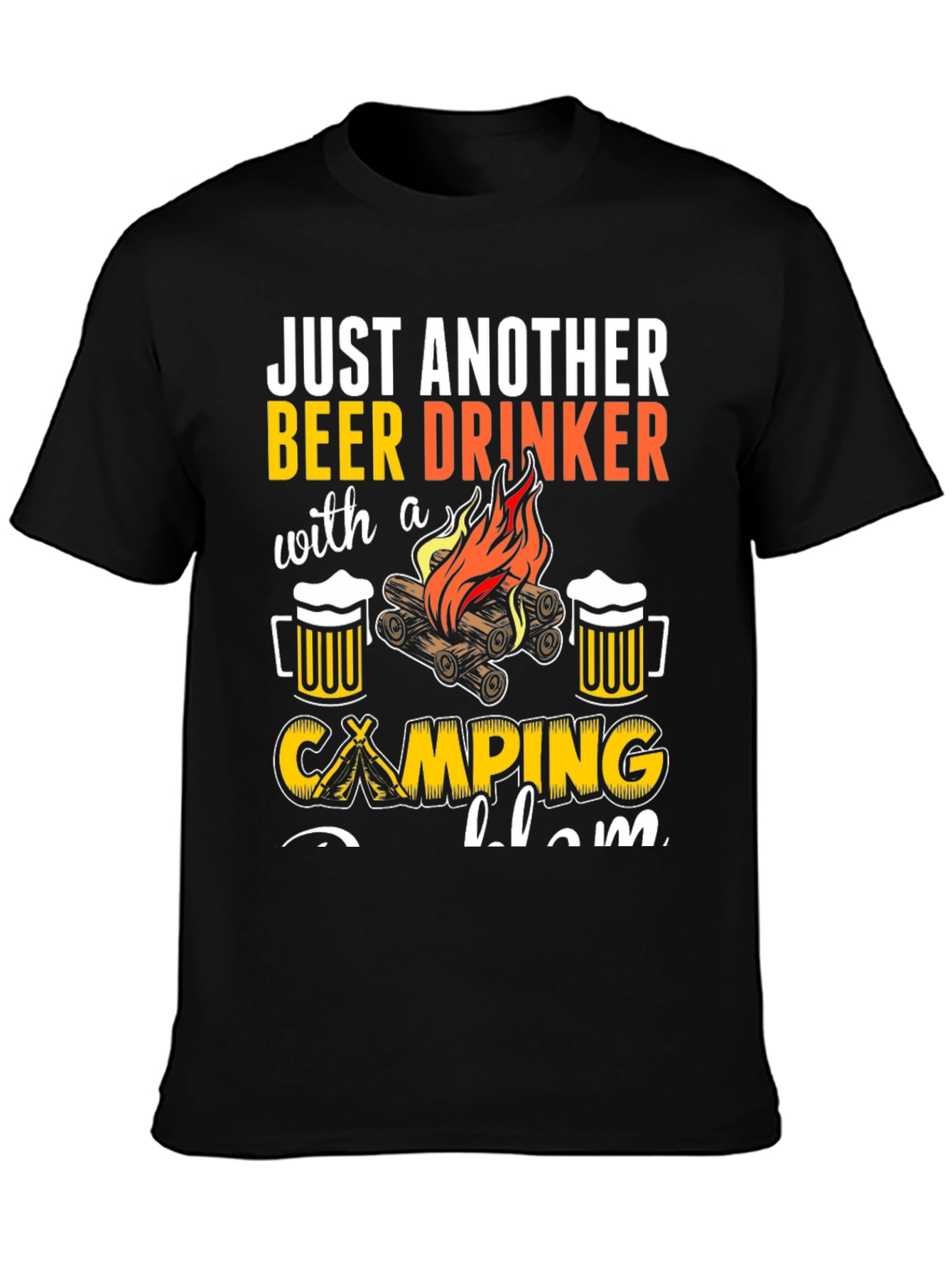 Beer Drinker Camping T-Shirt